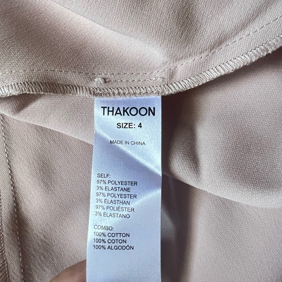 Thakoon Light Pale Pink Blush A-Line Slip Midi Dress - Picture 9 of 10